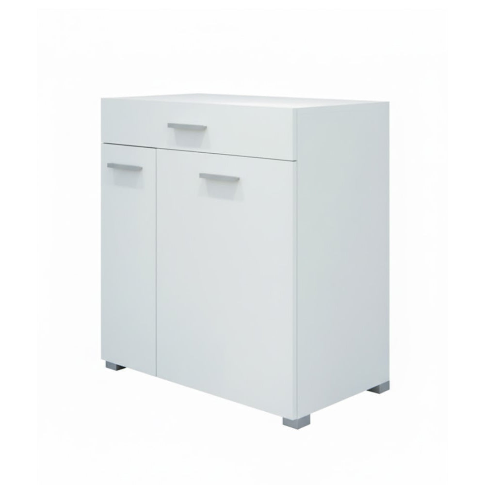Vicco Armadietto da bagno con portabiancheria Bianco 75 x 78.5 cm