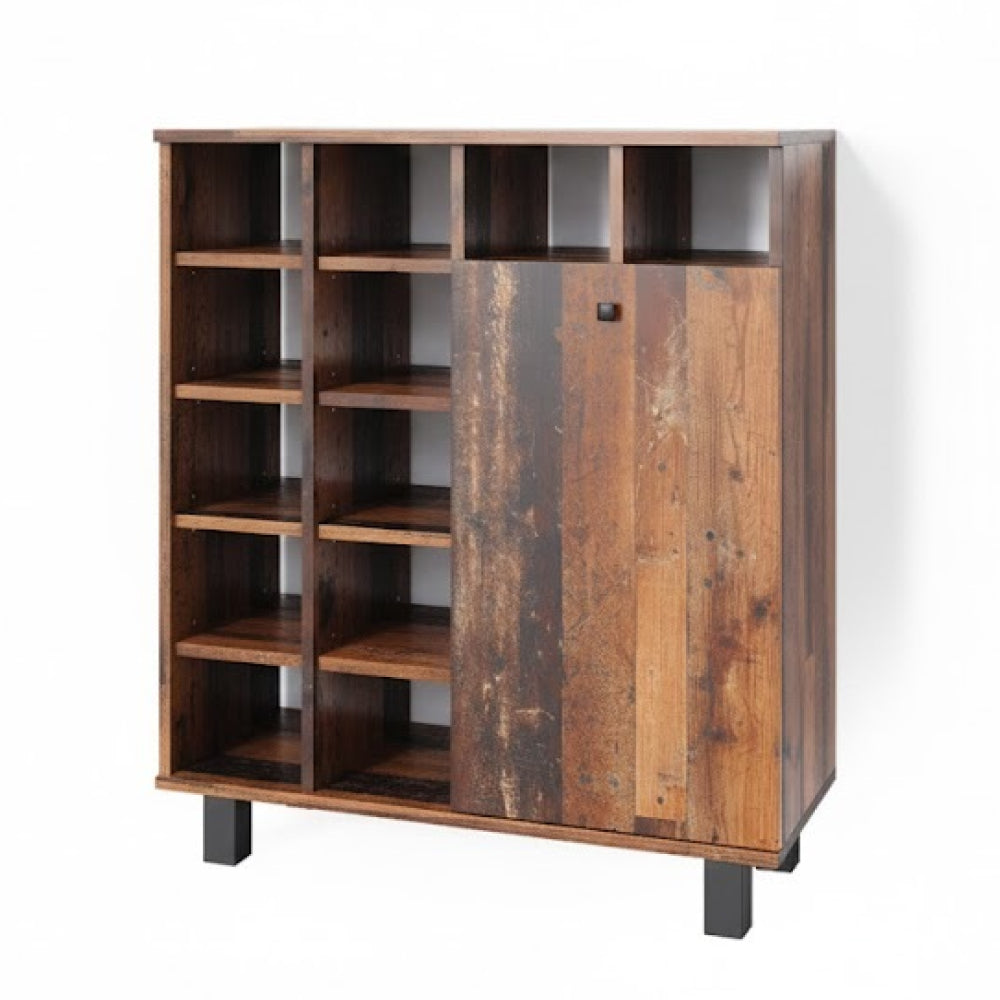 Vicco Armadietto da bagno con portabiancheria Rovere rustico 78.4 x 91.6 cm