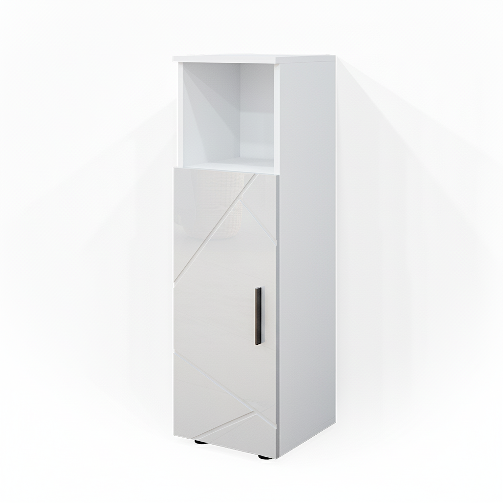 Vicco Mobiletto bagno Bianco lucido 30 x 95 cm