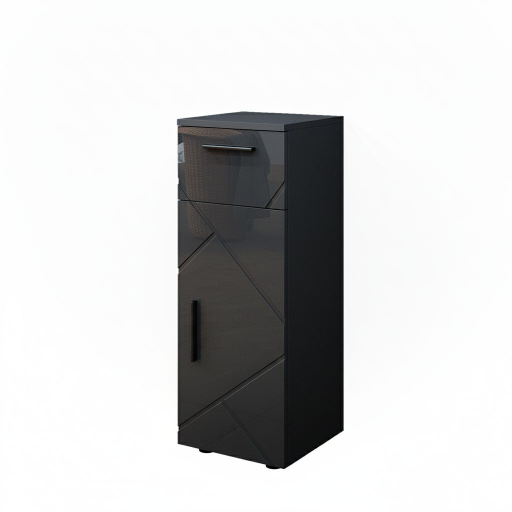 Vicco Mobiletto bagno Antracite lucido 30 x 81 cm