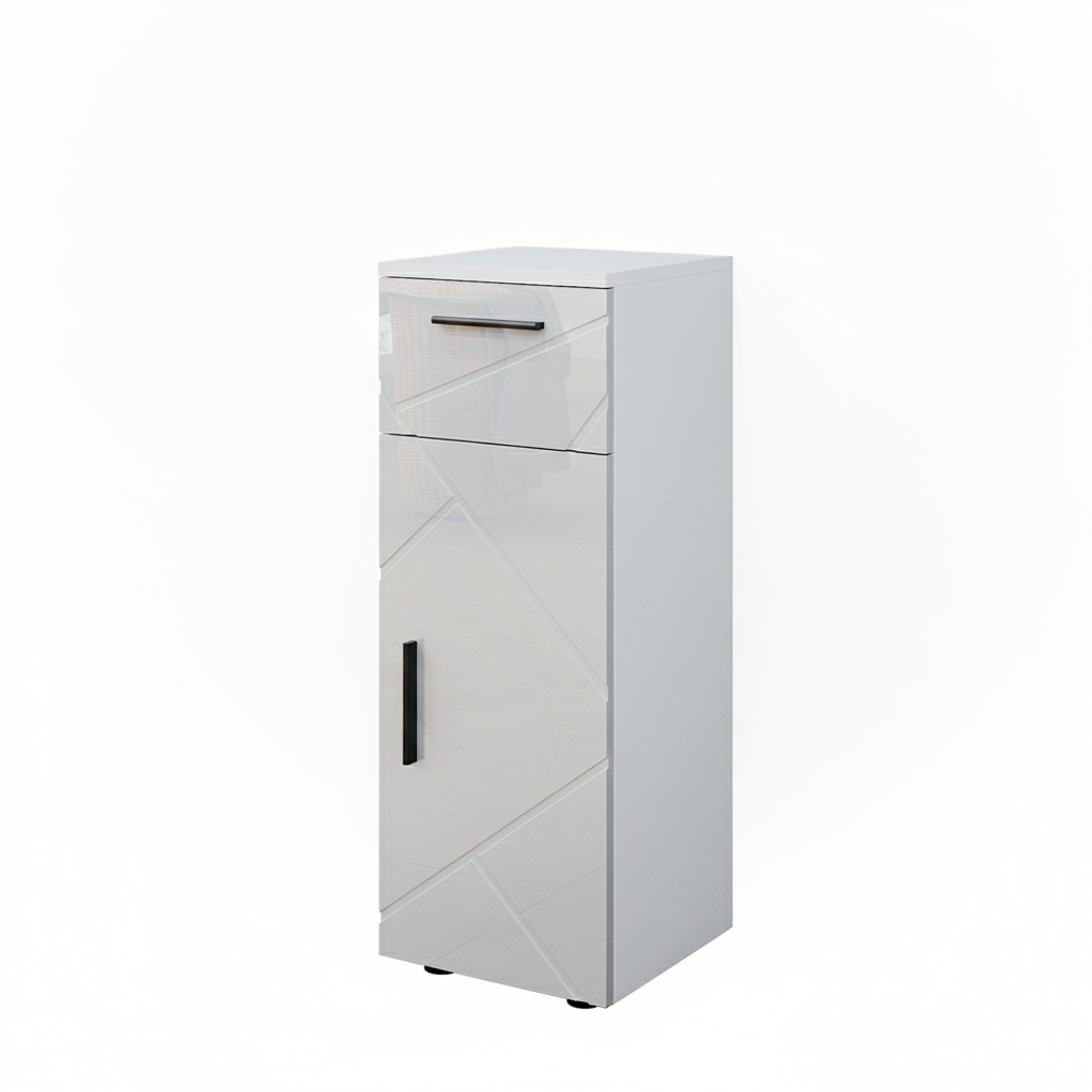 Vicco Mobiletto bagno Bianco lucido 30 x 81 cm