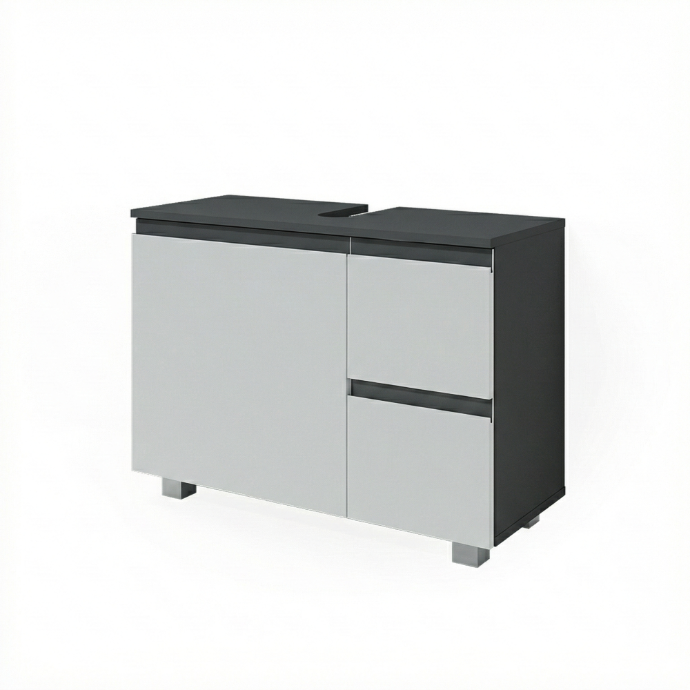 Vicco Mobile sottolavabo per bagno Antracite/bianco 80 x 60.8 cm