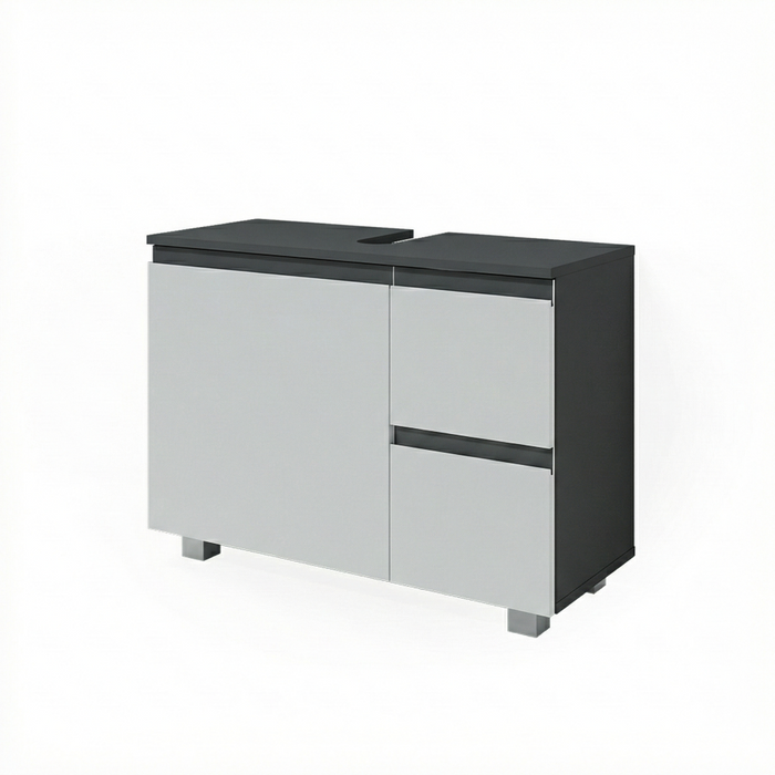 Vicco Mobile sottolavabo per bagno Antracite/bianco 80 x 60.8 cm