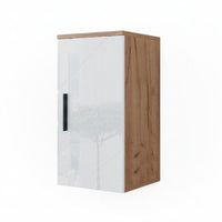 Vicco Mobile bagno Bianco lucido/oro power oak 30 x 59 cm con ripiano