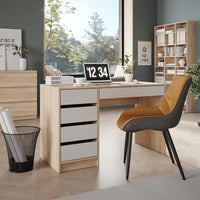 Vicco Scrivania Sonoma/Bianco 55 x 120 cm con cassetti