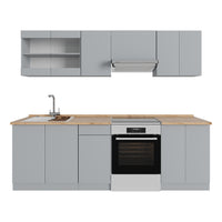 Vicco Mobile da cucina Grigio 240 cm , PL Rovere