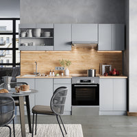 Vicco Mobile da cucina Grigio 240 cm , PL Rovere