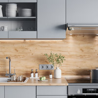 Vicco Mobile da cucina Grigio 240 cm , PL Rovere