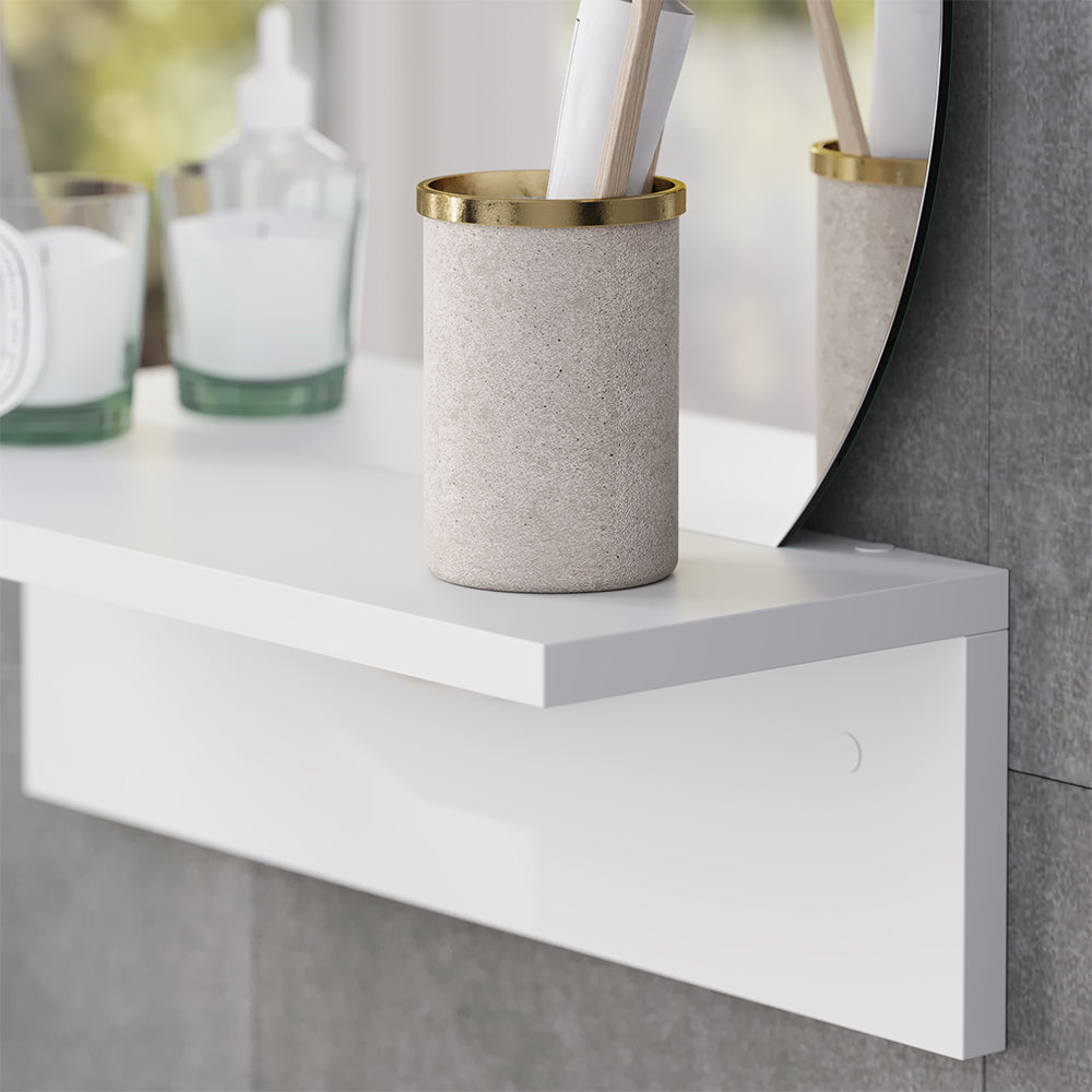 Vicco Specchio bagno Bianco 40 x 47.5 cm con ripiano
