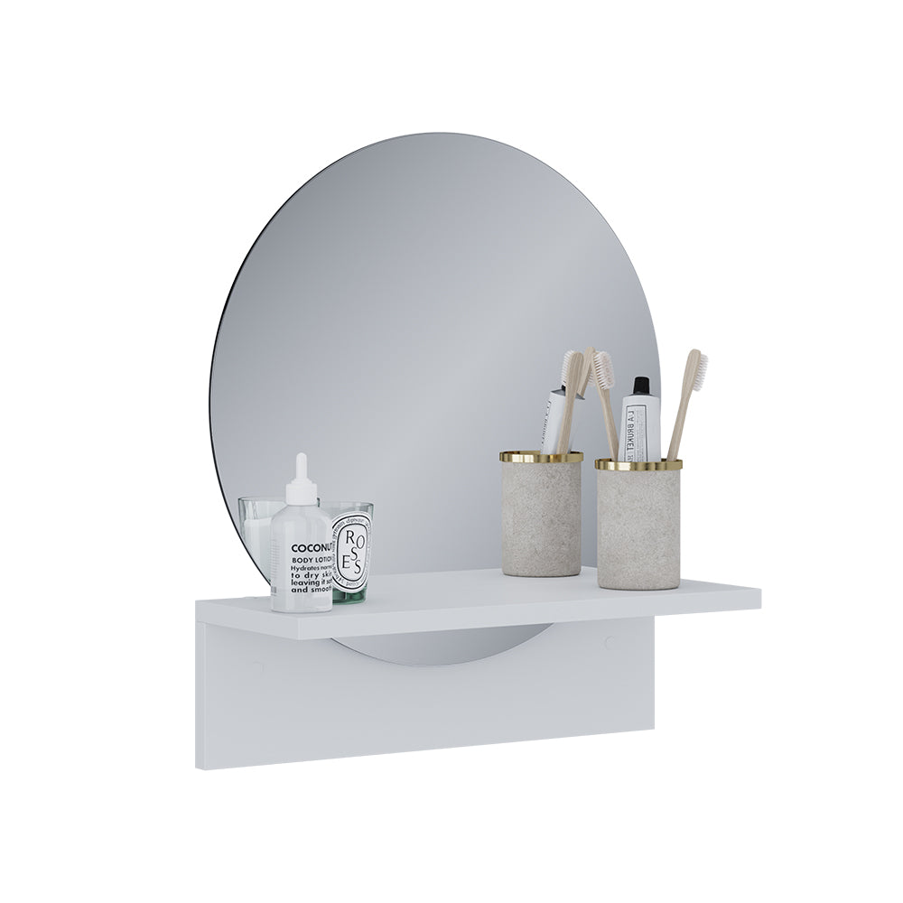Vicco Specchio bagno Bianco 40 x 47.5 cm con ripiano