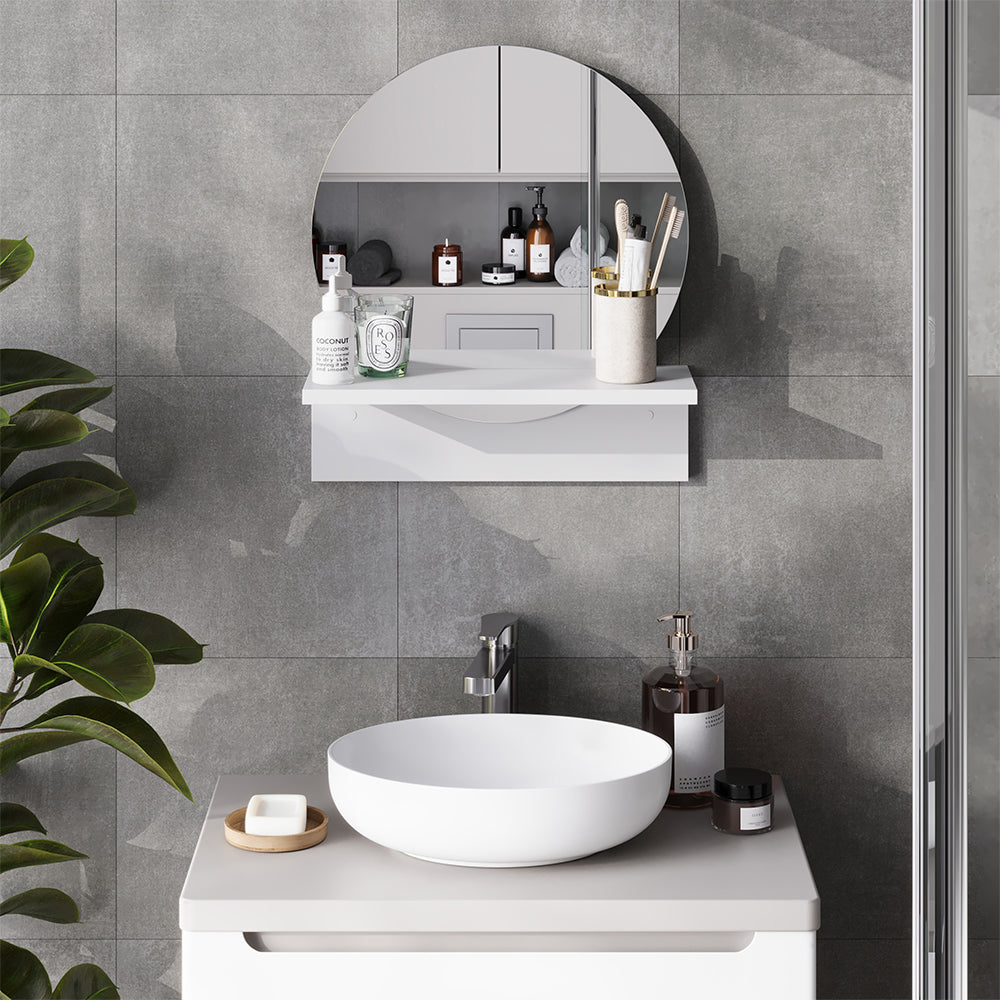 Vicco Specchio bagno Bianco 40 x 47.5 cm con ripiano