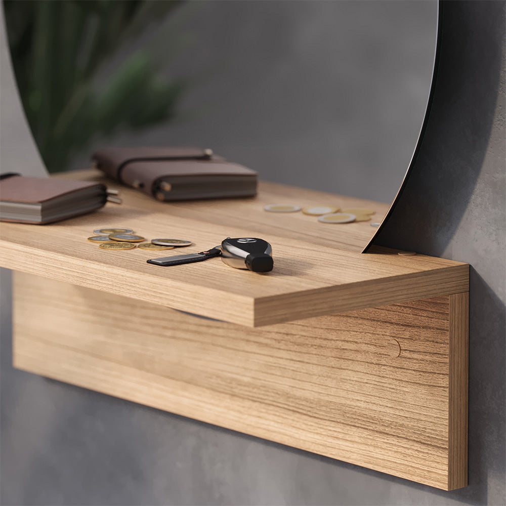Vicco Specchio bagno Quercia dorata 40 x 47.5 cm con ripiano