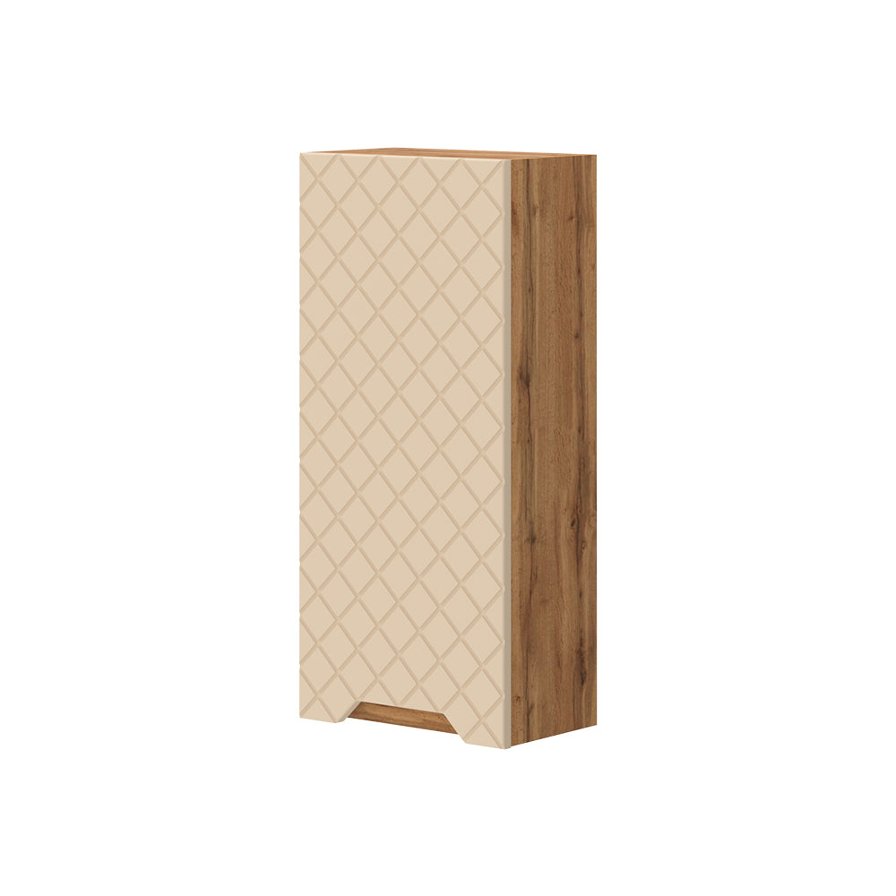 Vicco mobile bagno Rovere/cashmere con struttura in piastrelle 20 x 72.6 cm