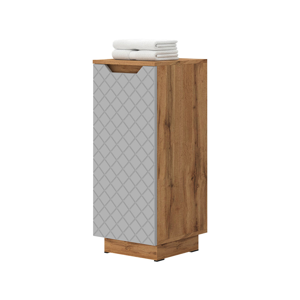Vicco mobiletto bagno Rovere/grigio con struttura in piastrelle 33.4 x 81.9 cm