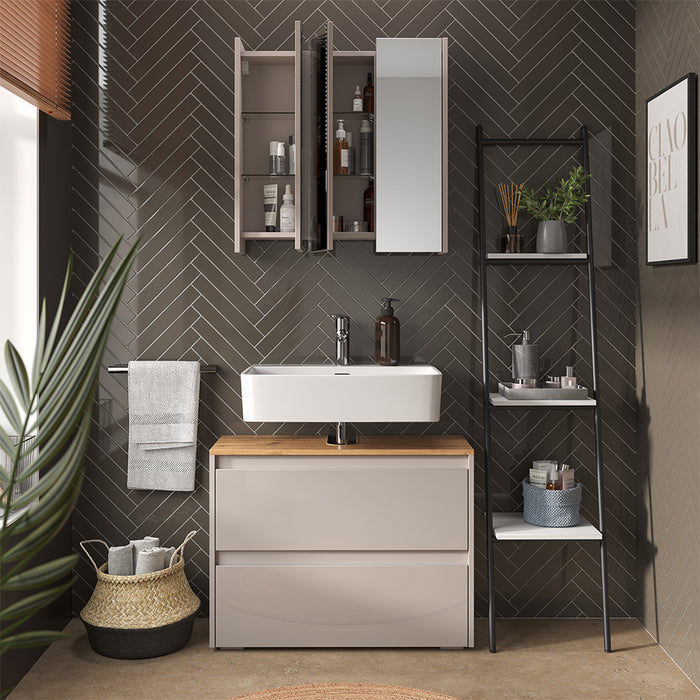 Vicco Set di mobili da bagno Cashmere/Artigianale 2 parti