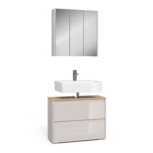 Vicco Set di mobili da bagno Cashmere/Artigianale 2 parti