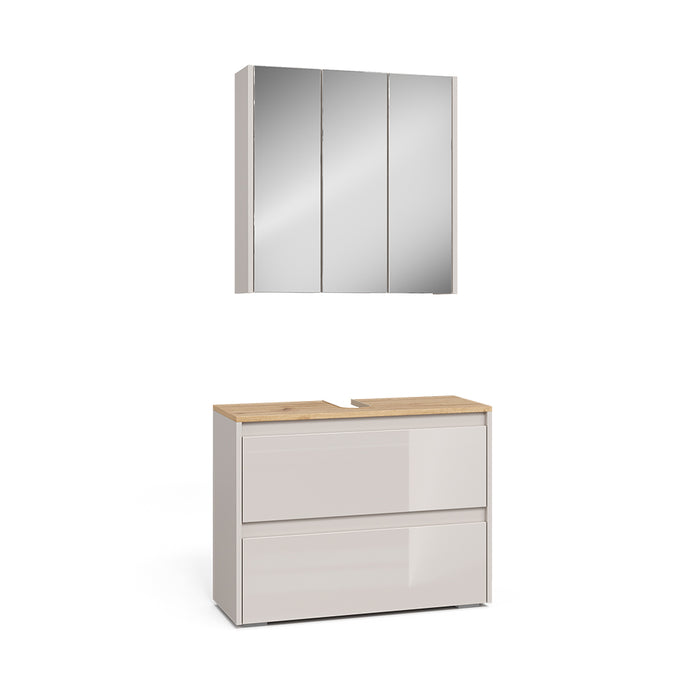 Vicco Set di mobili da bagno Cashmere/Artigianale 2 parti