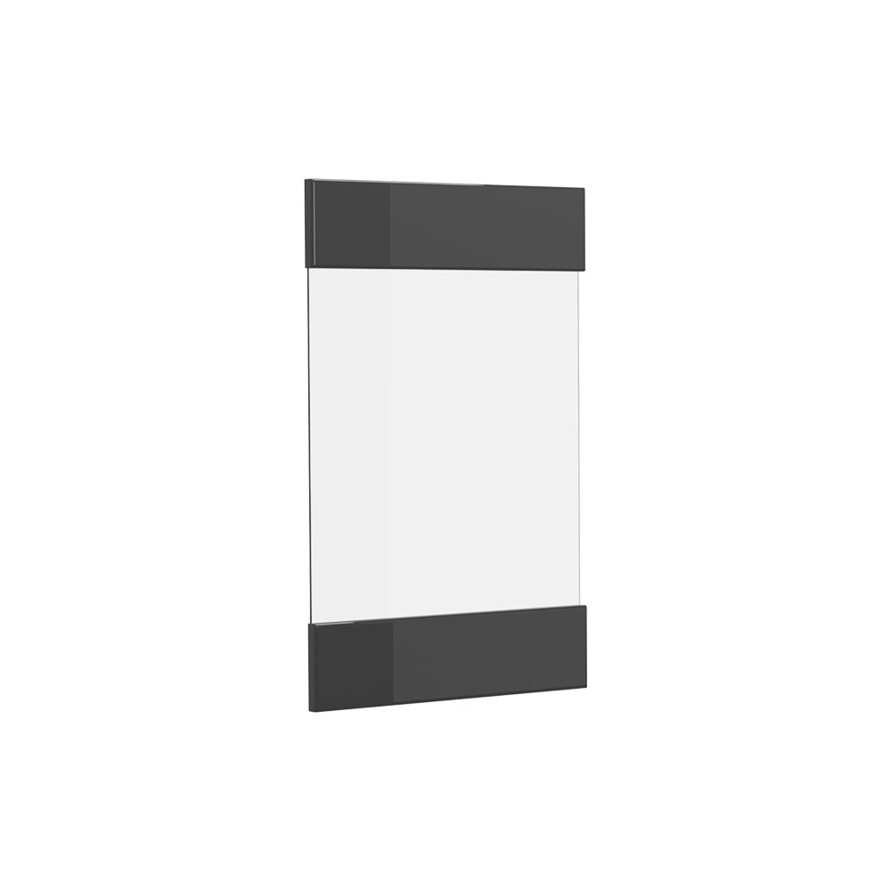Vicco Frontale cucina Antracite lucido 39.6 x 59 cm frontale del mobile per pensile con vetro