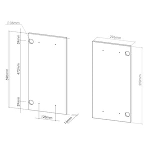 Vicco Frontale cucina Antracite lucido 59.2 x 59 cm frontale del mobile per pensile