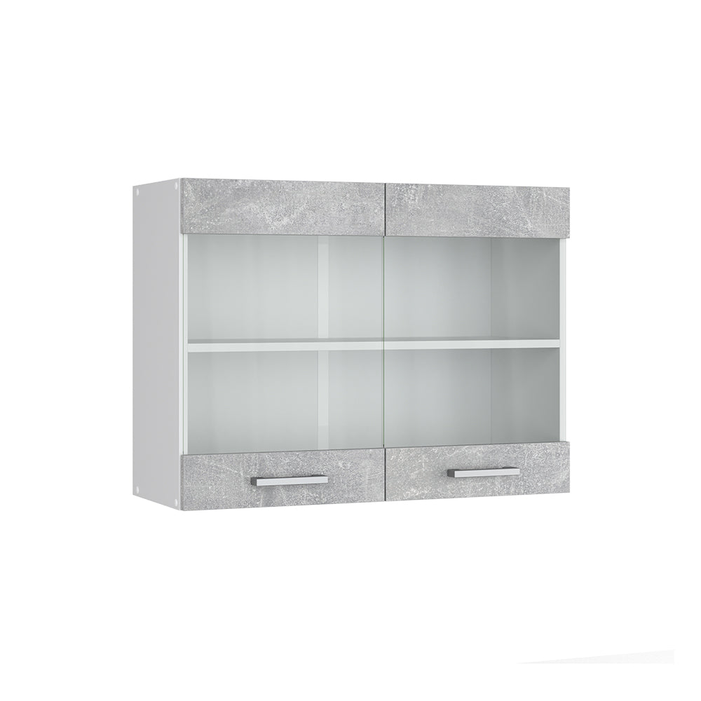 Vicco Frontale cucina Calcestruzzo 79.2 x 59 cm frontale del mobile per pensile con vetro