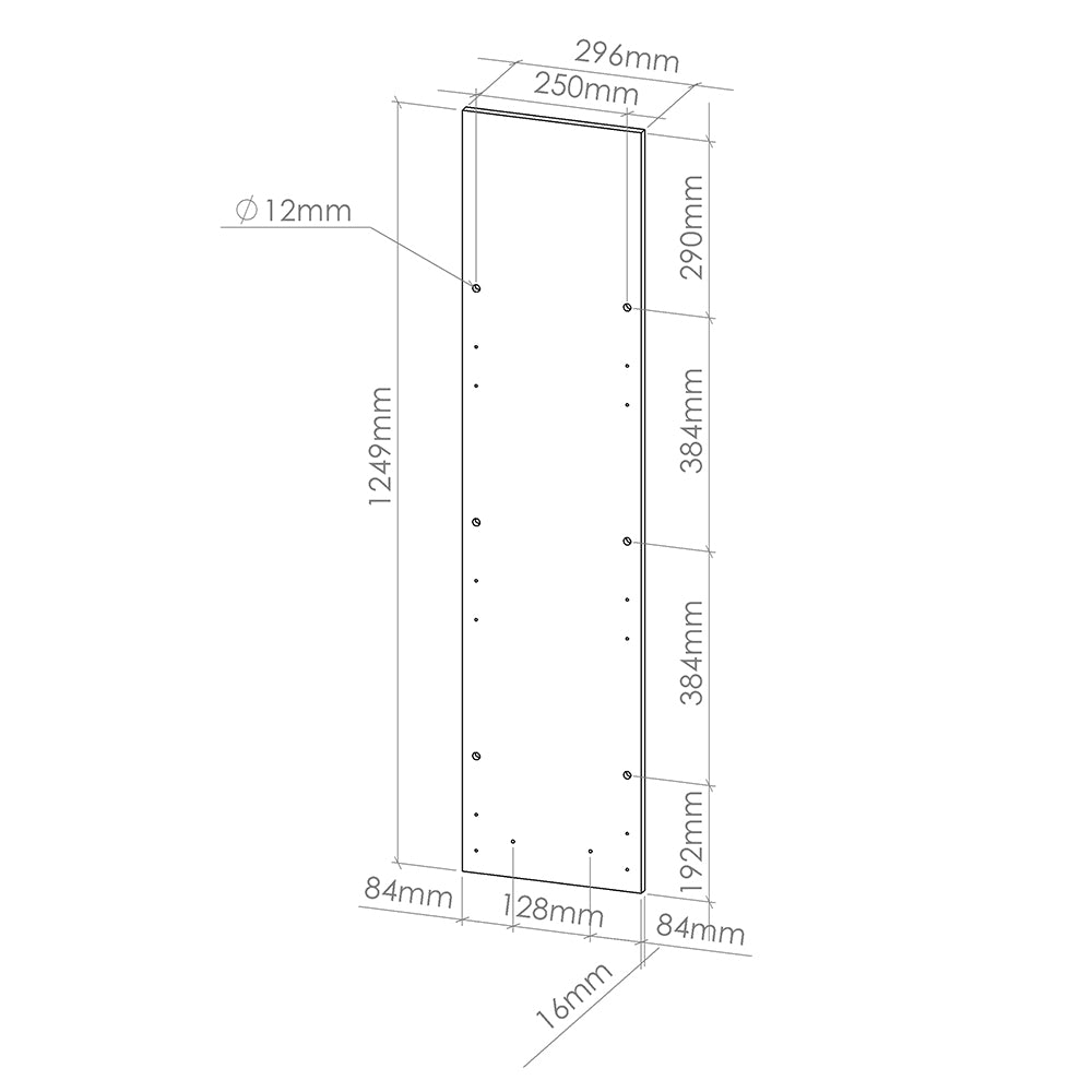 Vicco Frontale cucina Calcestruzzo 29.6 x 71.3 cm frontale del mobile per mobile base estraibile