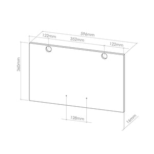 Vicco Frontale cucina Grigio nobile 59.6 x 39 cm frontale del mobile per pensile basso