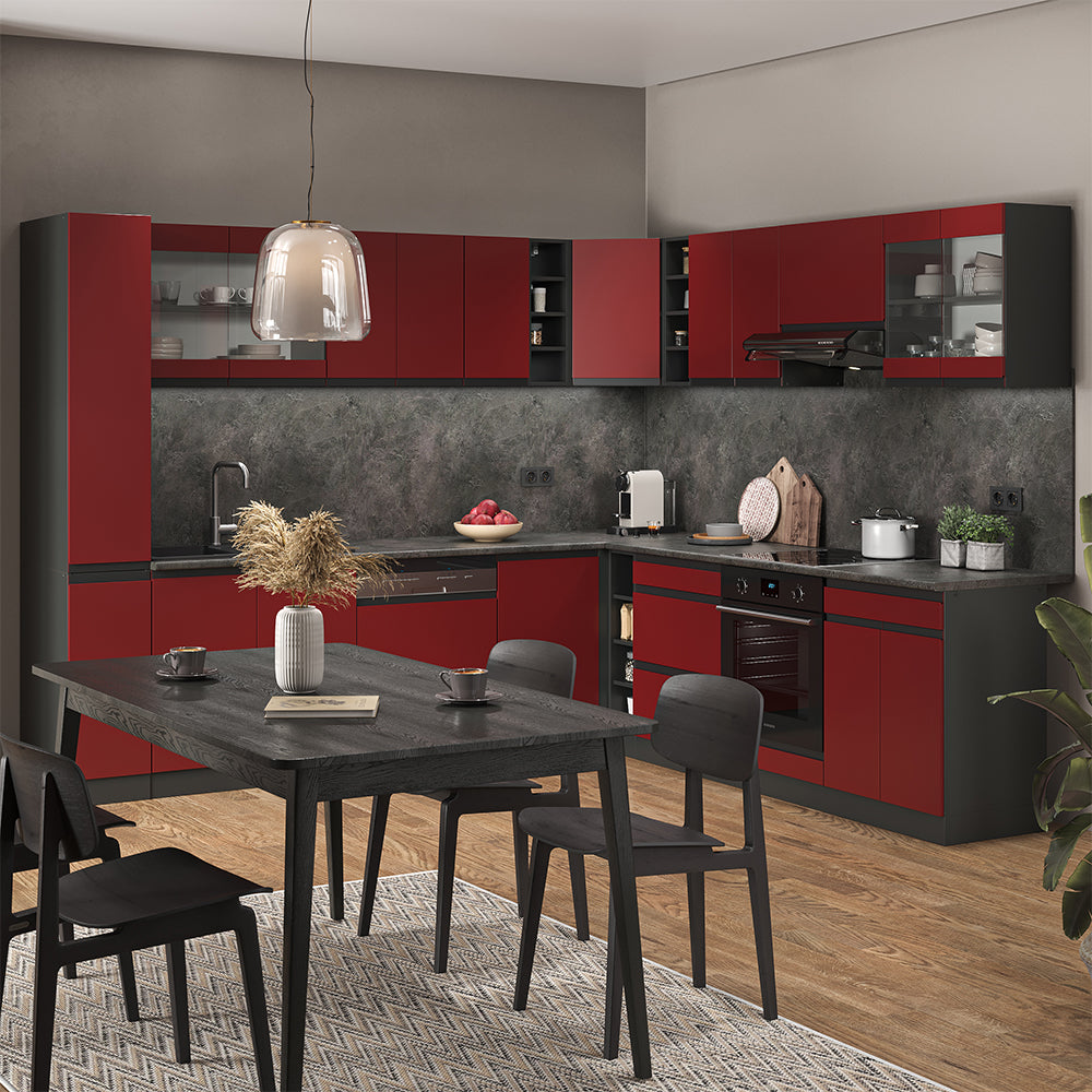 Vicco Frontale cucina Rosso 59.6 x 71.3 cm frontale del mobile per mobile base con cassetti
