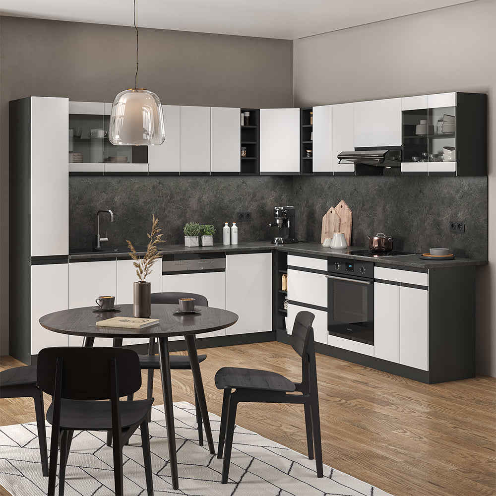 Vicco Frontale cucina Bianco 59.2 x 59 cm frontale del mobile per pensile con vetro