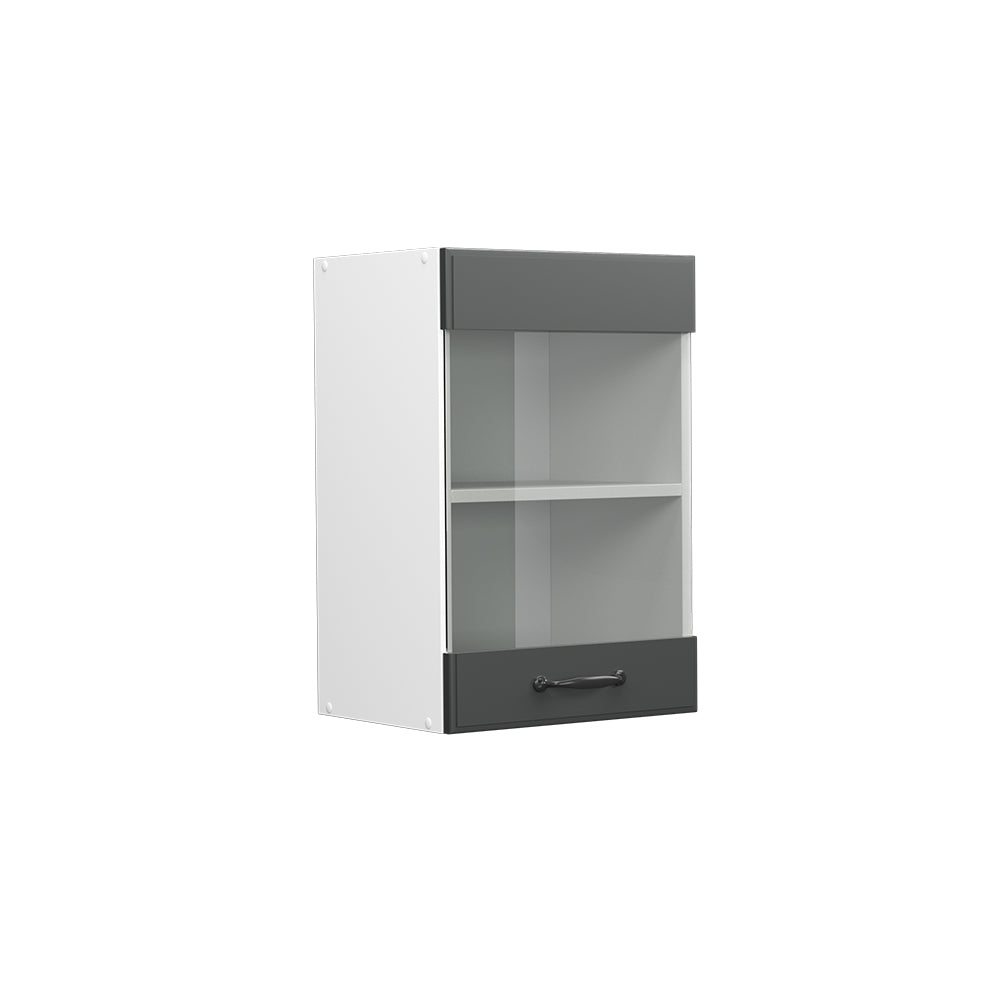 Vicco Frontale cucina Antracite casa di campagna 39.6 x 59 cm frontale del mobile per pensile con vetro