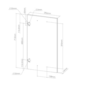 Vicco Frontale cucina Bianco casa di campagna 46 x 71.6 cm frontale del mobile per mobile base ad angolo