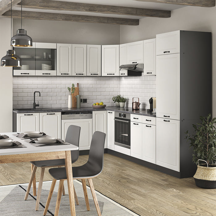 Vicco Frontale cucina Bianco casa di campagna 46 x 71.6 cm frontale del mobile per mobile base ad angolo