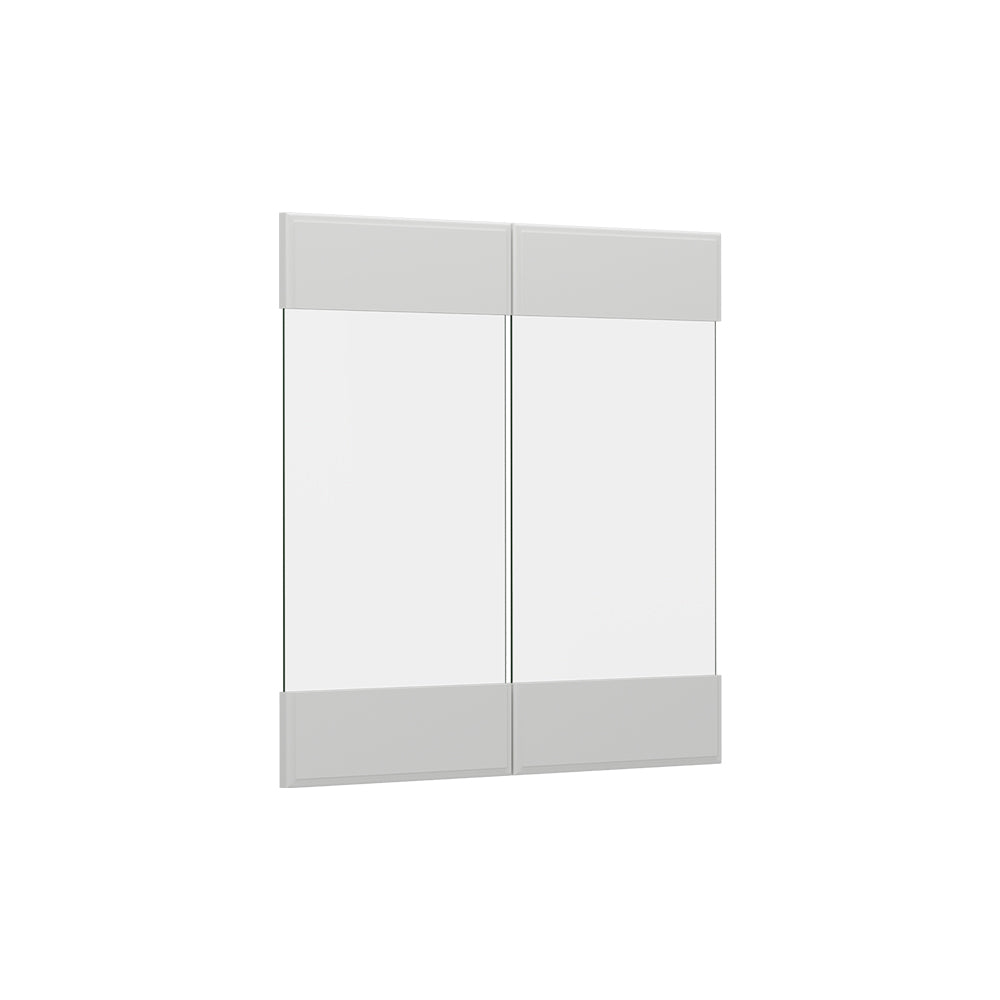 Vicco Frontale cucina Bianco casa di campagna 59.2 x 59 cm frontale del mobile per pensile con vetro