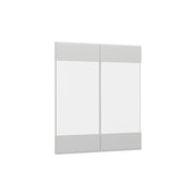 Vicco Frontale cucina Bianco casa di campagna 59.2 x 59 cm frontale del mobile per pensile con vetro