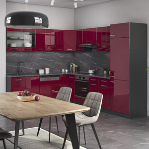 Vicco Frontale cucina Rosso lucido 29.6 x 71.3 cm frontale del mobile per mobile base estraibile