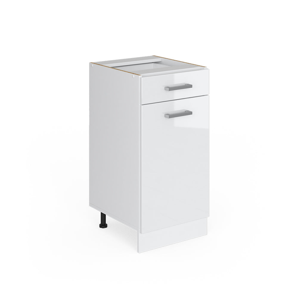 Vicco Frontale cucina Bianco lucido 39.6 x 71.6 cm frontale del mobile per mobile base con cassetti