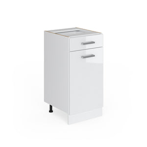 Vicco Frontale cucina Bianco lucido 39.6 x 71.6 cm frontale del mobile per mobile base con cassetti