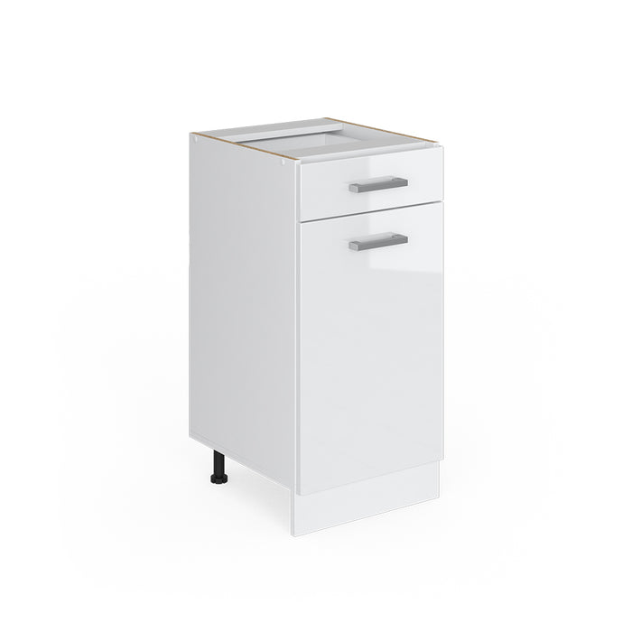 Vicco Frontale cucina Bianco lucido 39.6 x 71.6 cm frontale del mobile per mobile base con cassetti