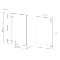 Vicco Frontale cucina Bianco lucido 59.2 x 59 cm frontale del mobile per pensile
