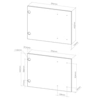 Vicco Frontale cucina Bianco lucido 59.6 x 88.4 cm frontale del mobile per mobile da incasso microonde