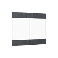 Vicco Frontale cucina Calcestruzzo nero 79.2 x 59 cm frontale del mobile per pensile con vetro