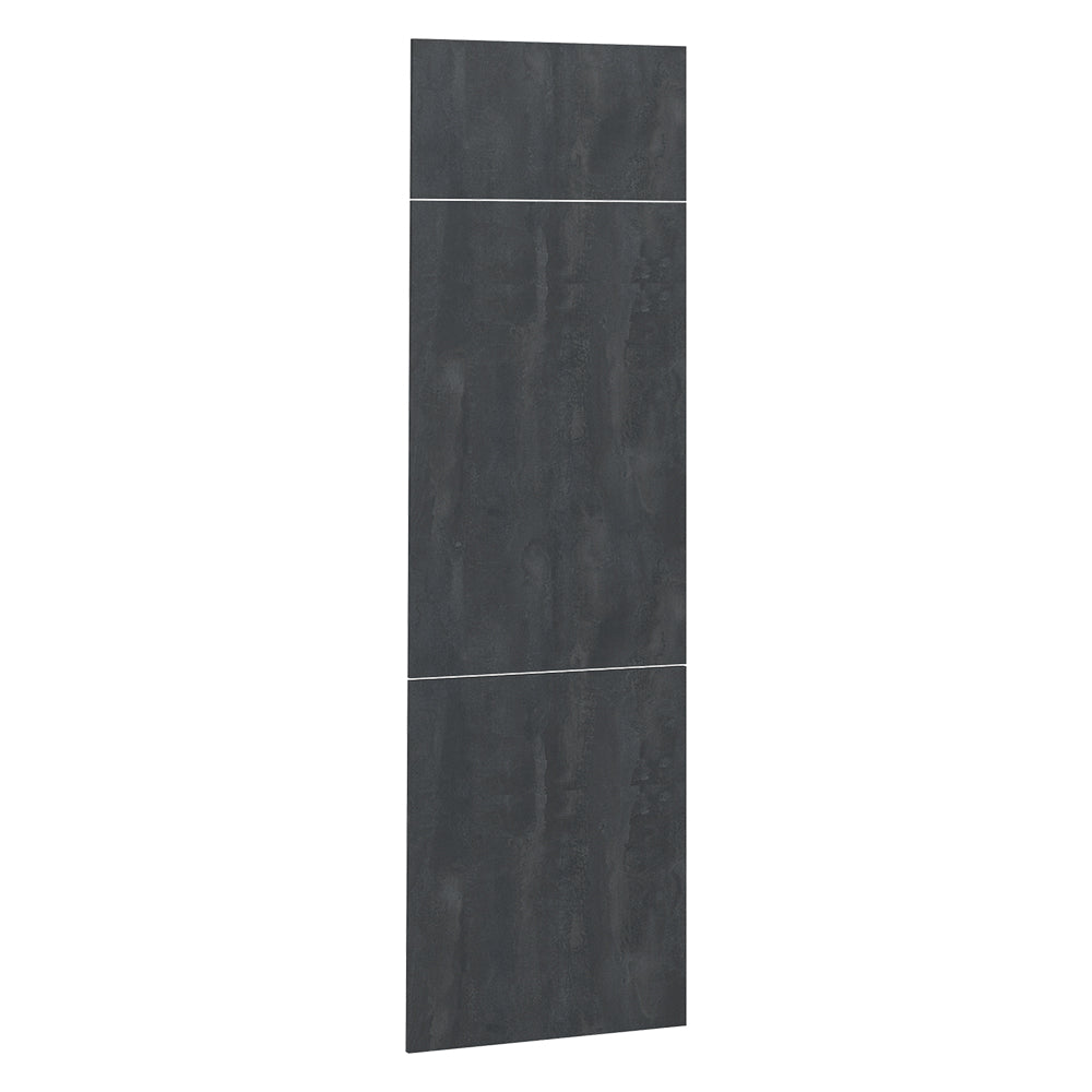 Vicco Frontale cucina Calcestruzzo nero 59.6 x 196 cm frontale del mobile per mobile per frigorifero