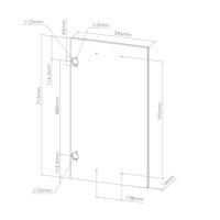 Vicco Frontale cucina Calcestruzzo nero 46 x 71.6 cm frontale del mobile per mobile base ad angolo