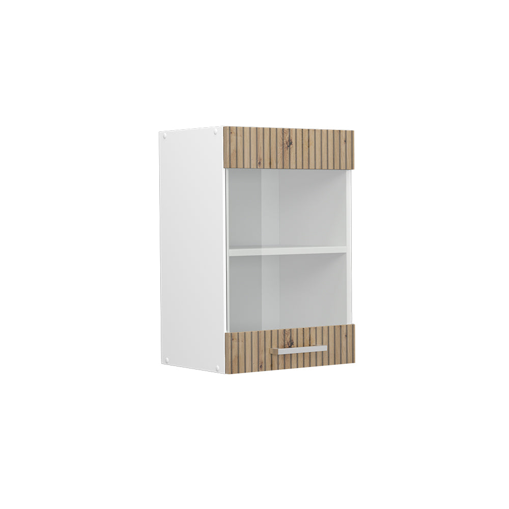 Vicco Frontale cucina Rovere artigianale 39.6 x 59 cm frontale del mobile per pensile con vetro