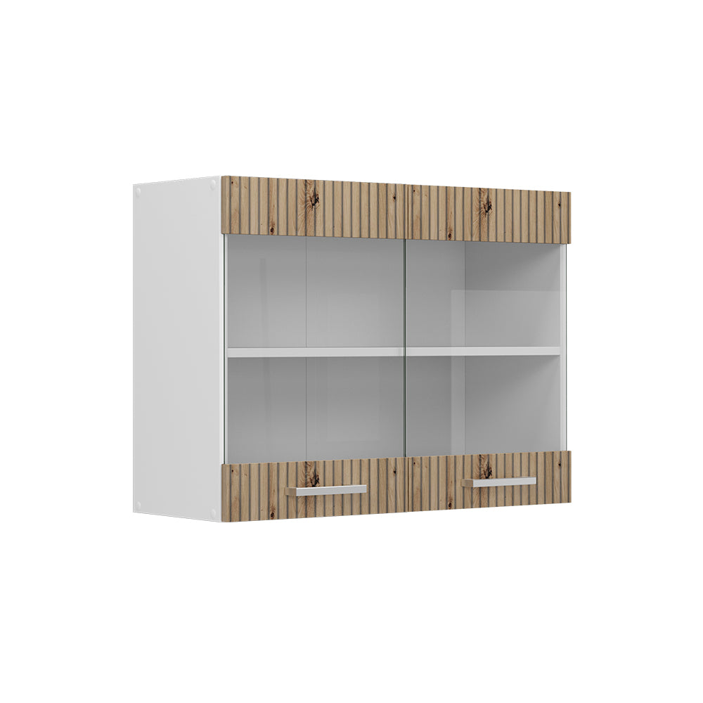 Vicco Frontale cucina Rovere artigianale 79.2 x 59 cm frontale del mobile per pensile con vetro