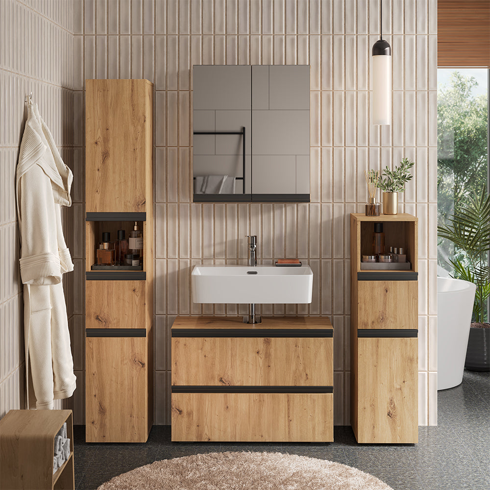 Vicco Set di mobili da bagno Artigiano 4 parti