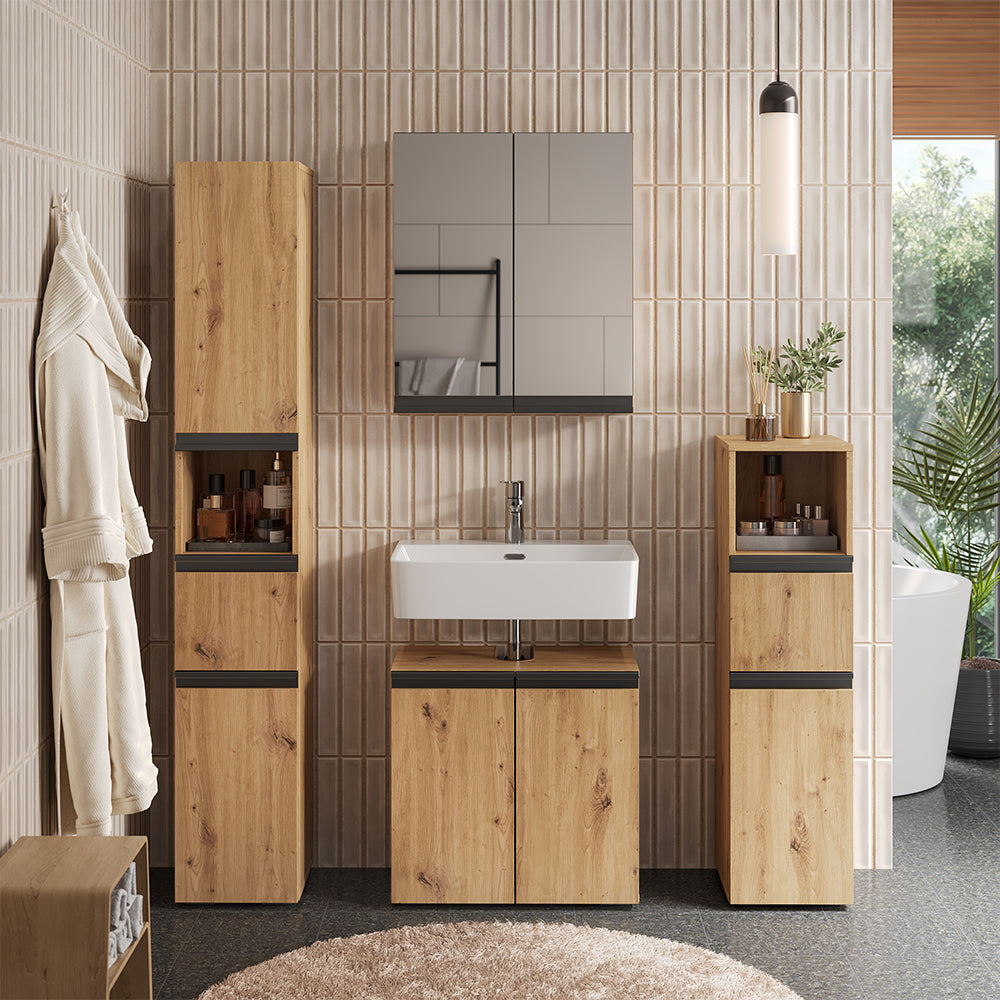 Vicco Set di mobili da bagno Artigiano 4 parti