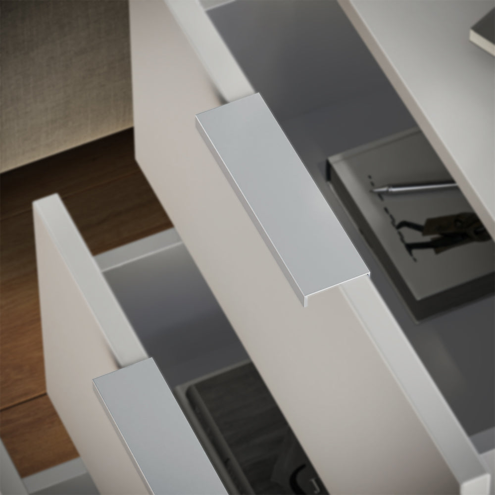 Vicco Comodino Bianco con cassetti