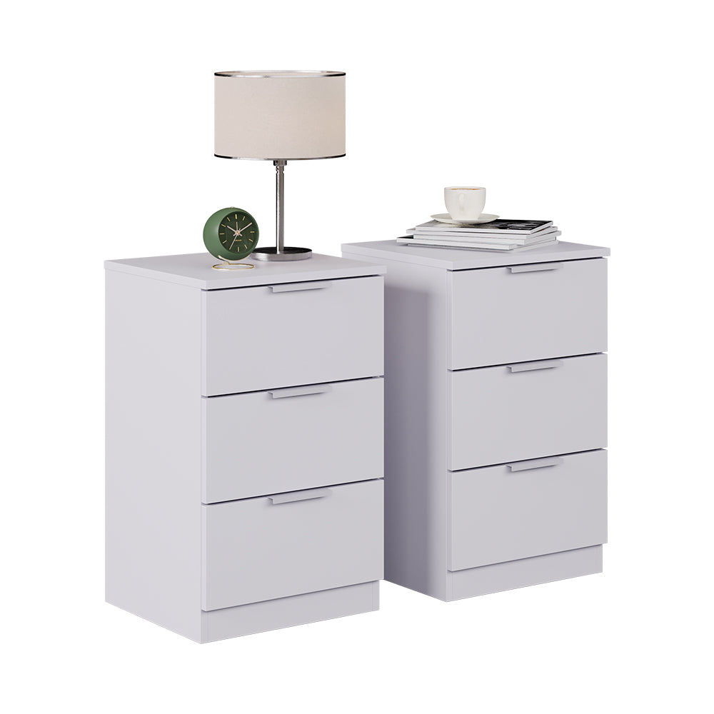 Vicco Comodino Bianco con cassetti