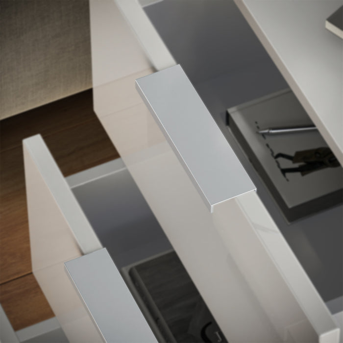 Vicco Comodino Bianco lucido con cassetti