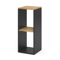 Vicco Libreria Antracite/quercia dorata 30 x 74 cm con 2 scomparti aperti